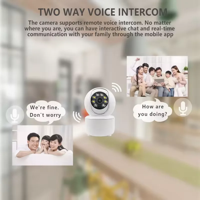 1080P Home Smart Wireless Baby Monitor Full Color Night Vision ICSEE APP PTZ Security Wifi CCTV Network Camera 5
