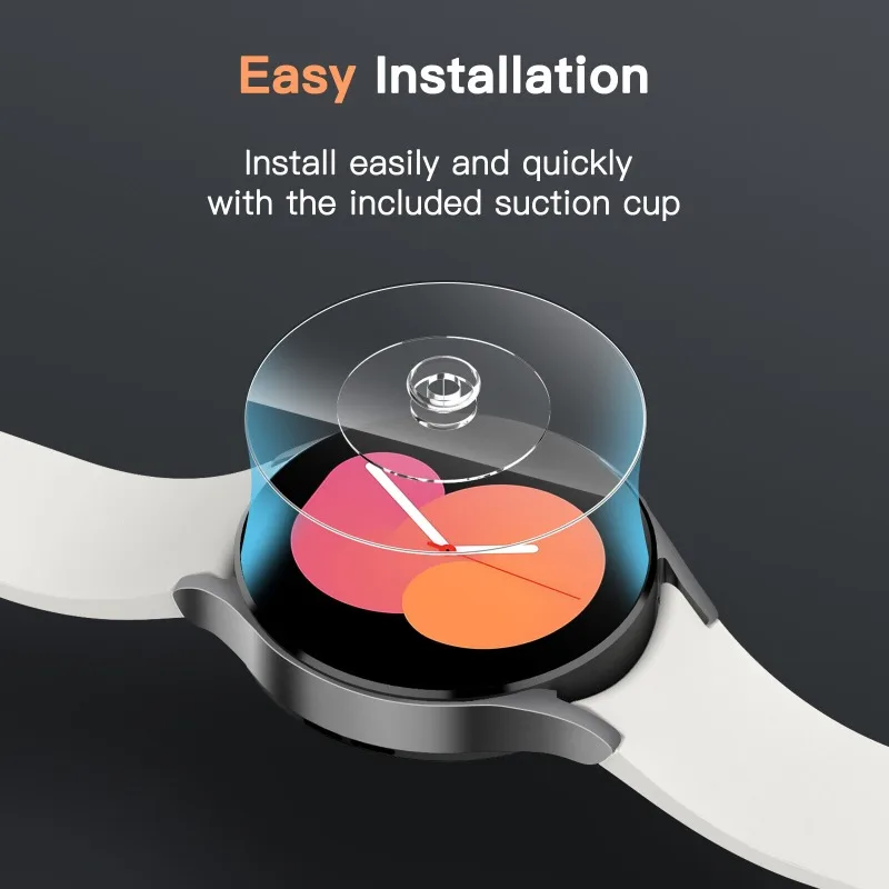 Premium Tempered Glass Screen Protector for Smartwatches - Anti-Scratch Protective Film