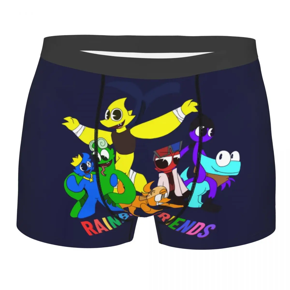 

Male Novelty Rainbows Friend Play Game Underwear Boxer Briefs Soft Shorts Panties Underpants