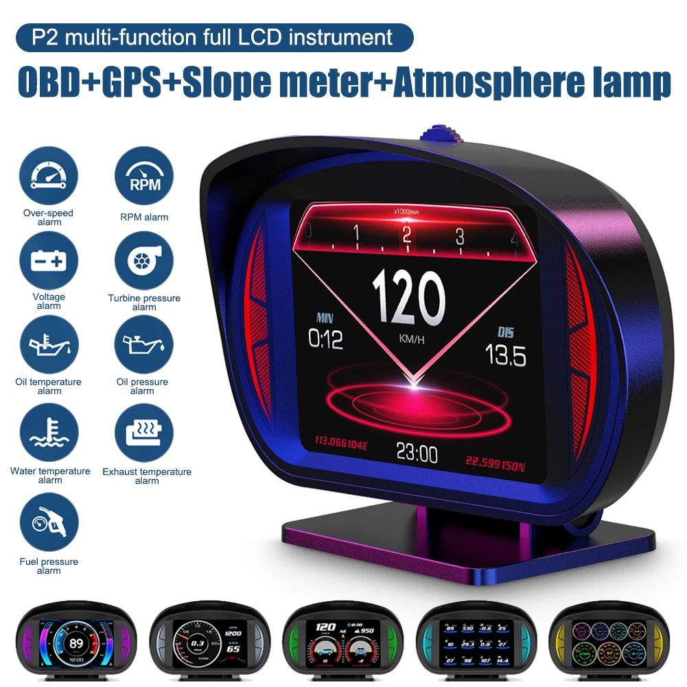 

2 шт., Автомобильный спидометр с GPS-системой, со спидометром