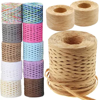 218Yards Raffia Paper Craft Ribbon Packing Paper 1/4Inch 1