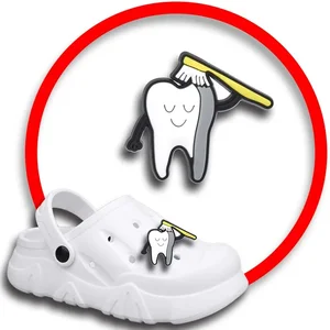 1pcs Pins for Crocs Charms Shoes Accessories Dentistry Teeth Doctor Decoration Jeans Women Sandals Buckle Kids Favors Men Badges