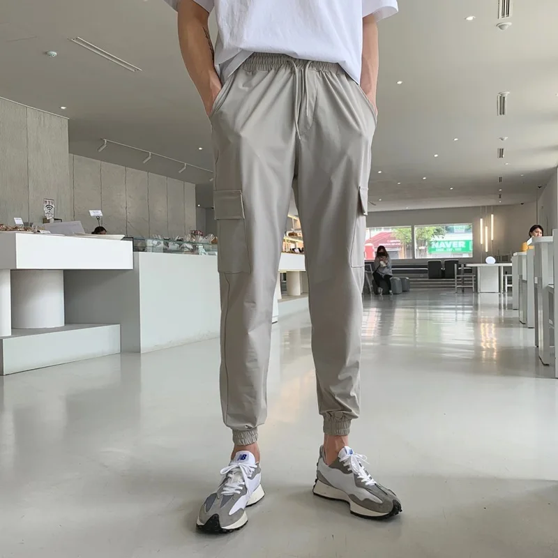 

New Men's Cargo Pants Jogger Gym Sports Fitness Bodybuilding Running Training Sweatpants Quick Drying Breathable Casual Pants