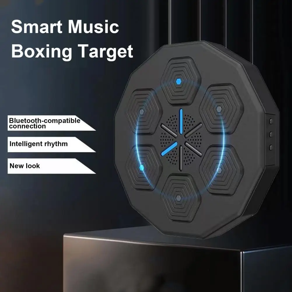 

Music Boxing Target Wall-mounted Bluetooth Boxing Machine with Rhythm Music Gloves Easy Installation Space-saving for Home