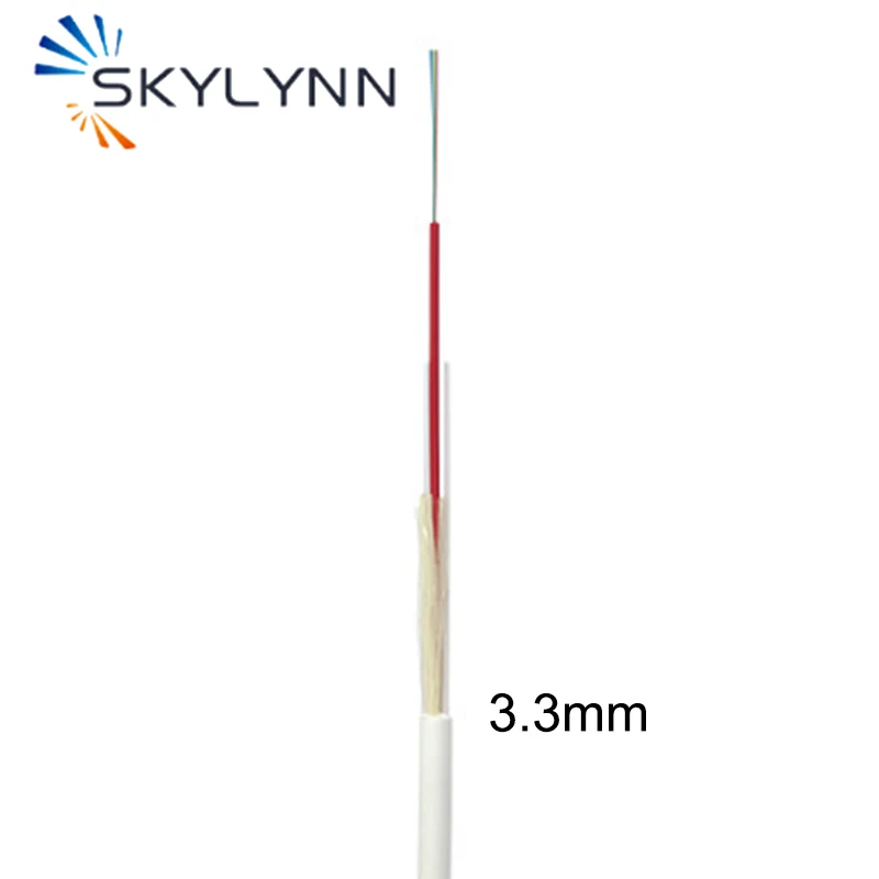 Hot In France Optimised Diameter 2.8mm/3.0mm/3.3mm 4.0mm/5.0mm/6.0mm Indoor and Outdoor Dual Sheath Drop Cable For Overhead Line