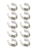 10PCS Narrow Base Tool Spring Terry Clips 10/12/16/19/25/28mm Pipes Clamp Brooms Brushes Rakes Heavy Duty Tool Storage Hangers 5