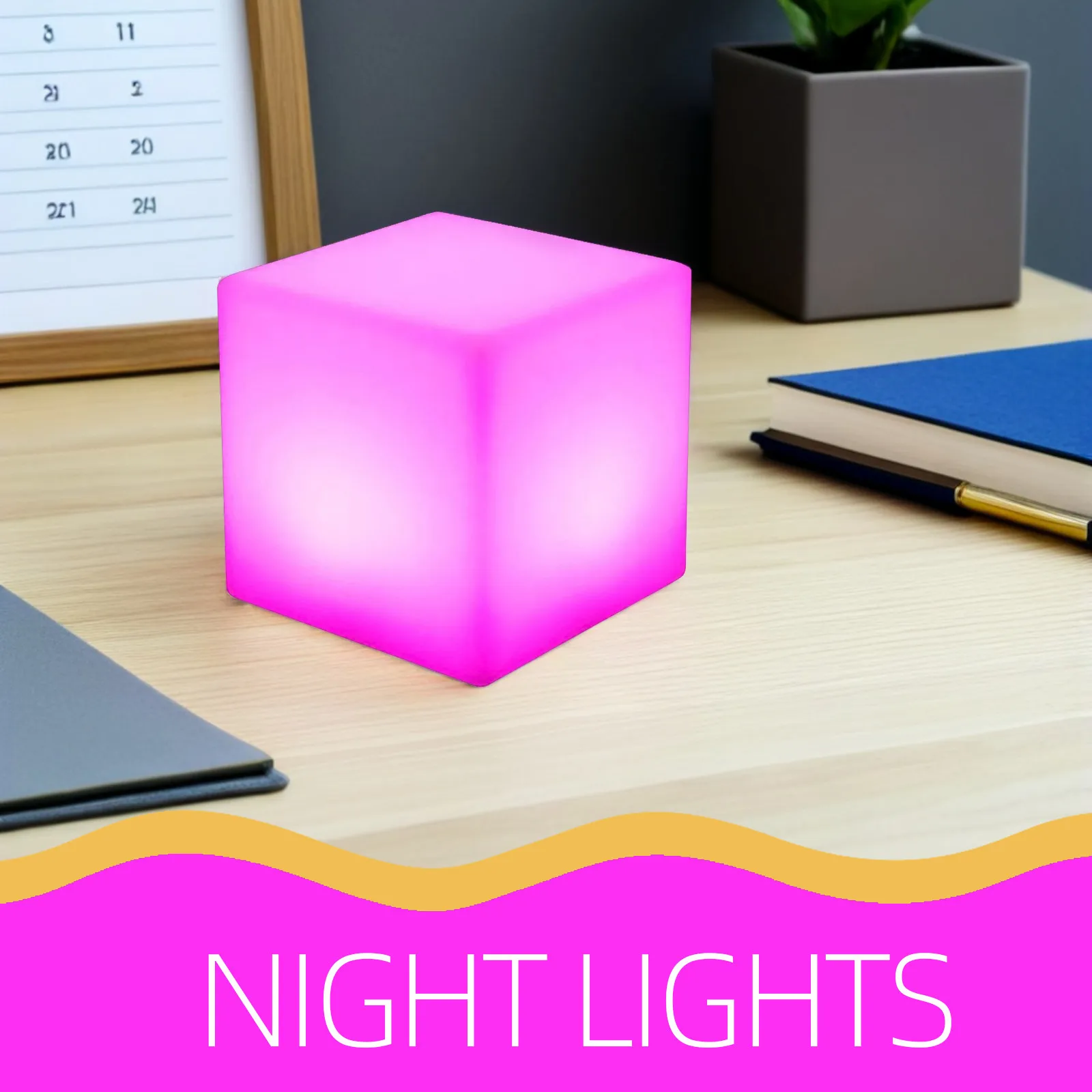 1Pcs 10Cm LED 큐브 라이트 방수 Rgb 장식 램프 야외 실내 다기능 의자 라이트 16 색 변경 4 플래시