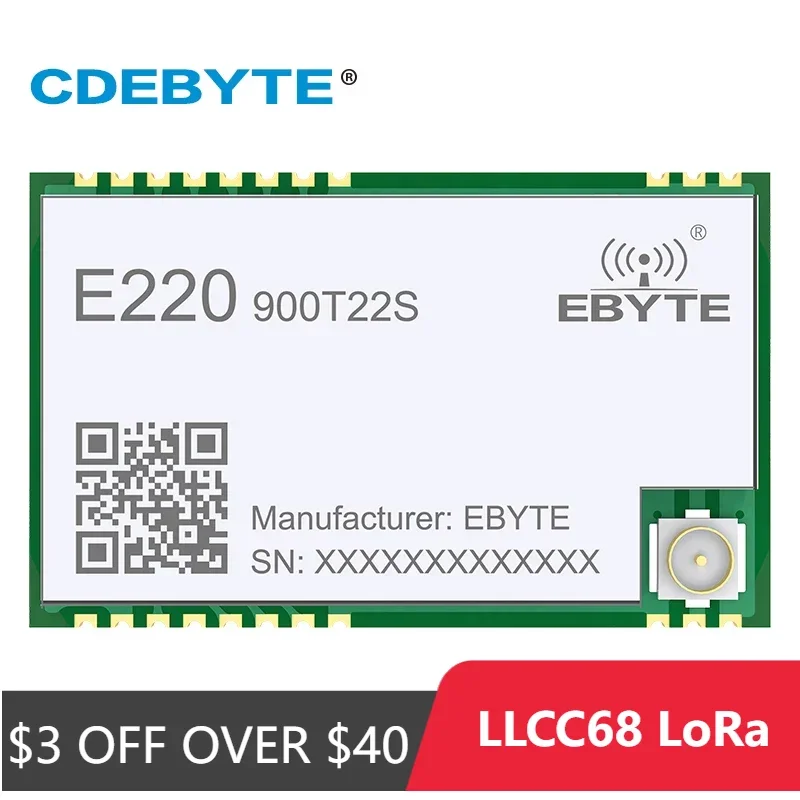 llcc68 lora module testing board cdebyte... LLCC68-LoRa-m-dulo-CDEBYTE-E220-900T22S-873-125MHz-22dBm-largo-alcance ...