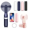 Portable Mini Handheld Fan Small Pocket USB Rechargeable Battery Fan Folding Cooling Hand Mini USB Fan with Power Bank 1