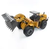 Huina 1583 22 channel alloy remote control car 1:14 simulation bulldozer engineering vehicle children's toy holiday gift 2