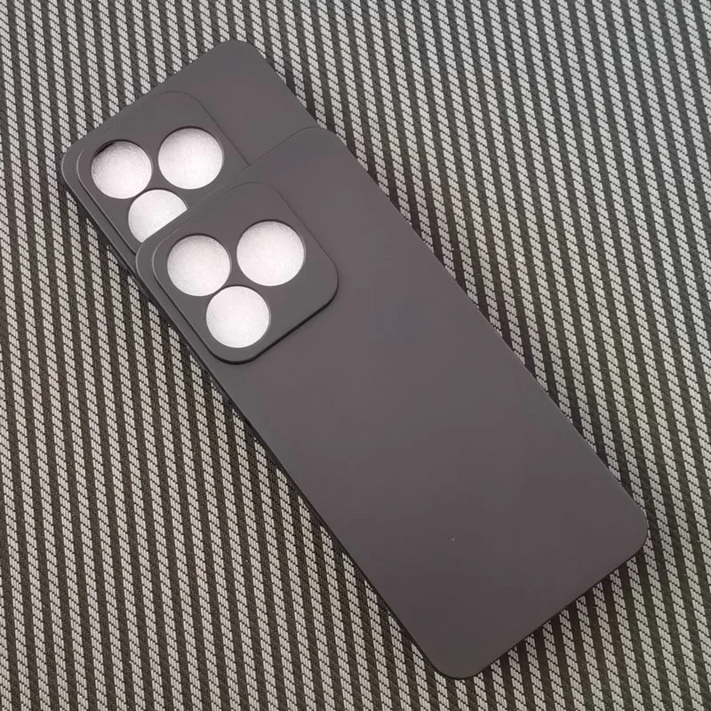 Black Bumper Shockproof Soft Rubber TPU Frosted Back Cover