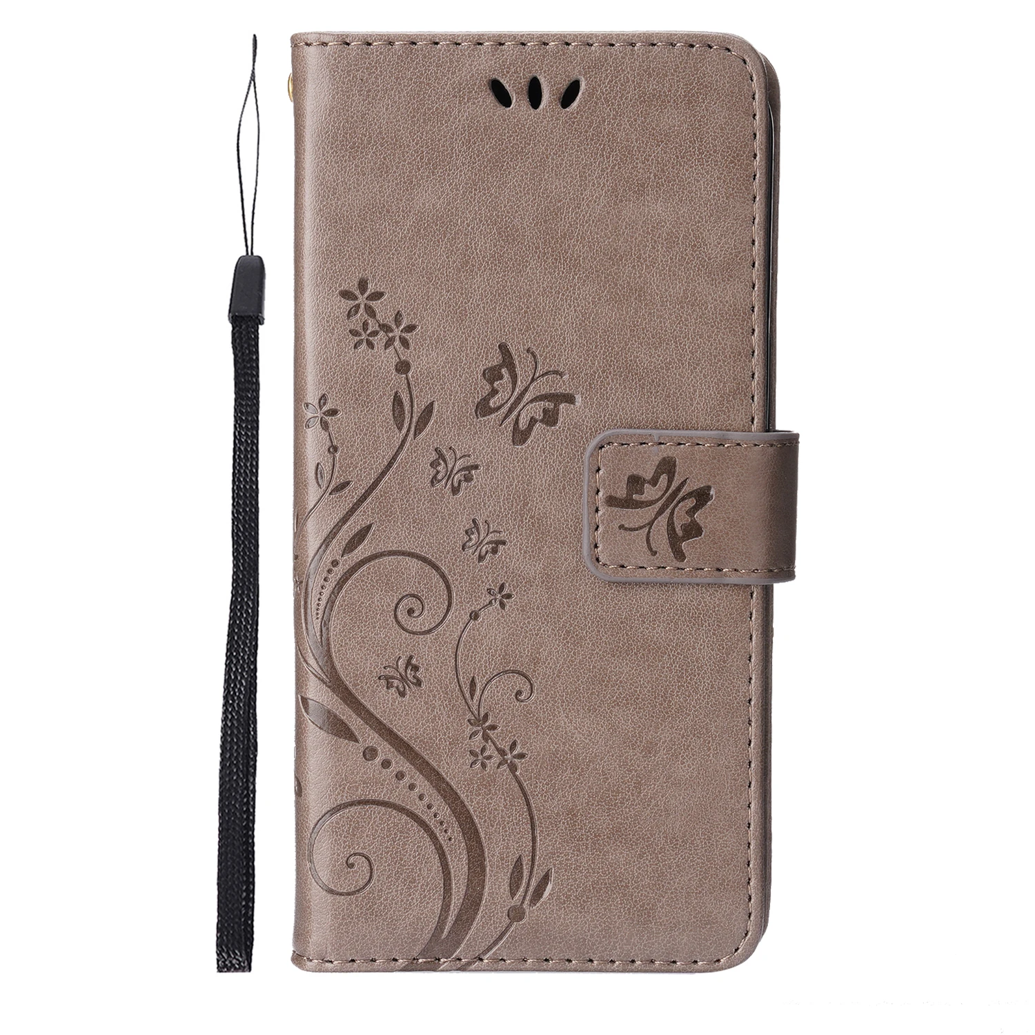 Butterfly Embossed PU Leather Phone Case