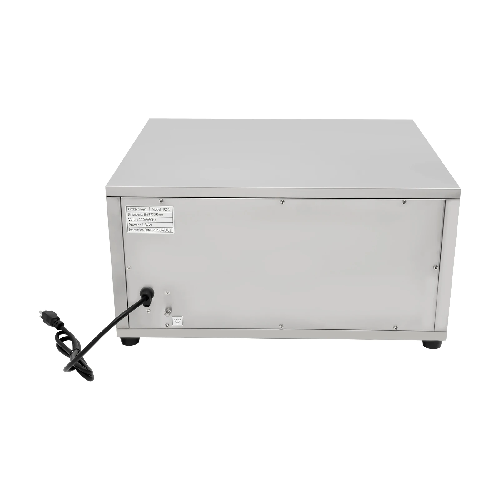 Countertop Microwave Ovens 0.0.7ft&sup3;, Removable Cordierite Slate Easy Clean Silver Color 1.3kW
