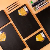 A3/A5/A4 Sketchbook Easy To Color Black Hard Surface Waterproof and Dustproof 150g Thick Notebook Blank Paper Art Supplies 2