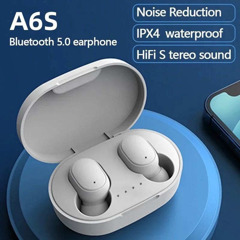 TWS-наушники A6S с микрофоном и поддержкой Bluetooth 5,0