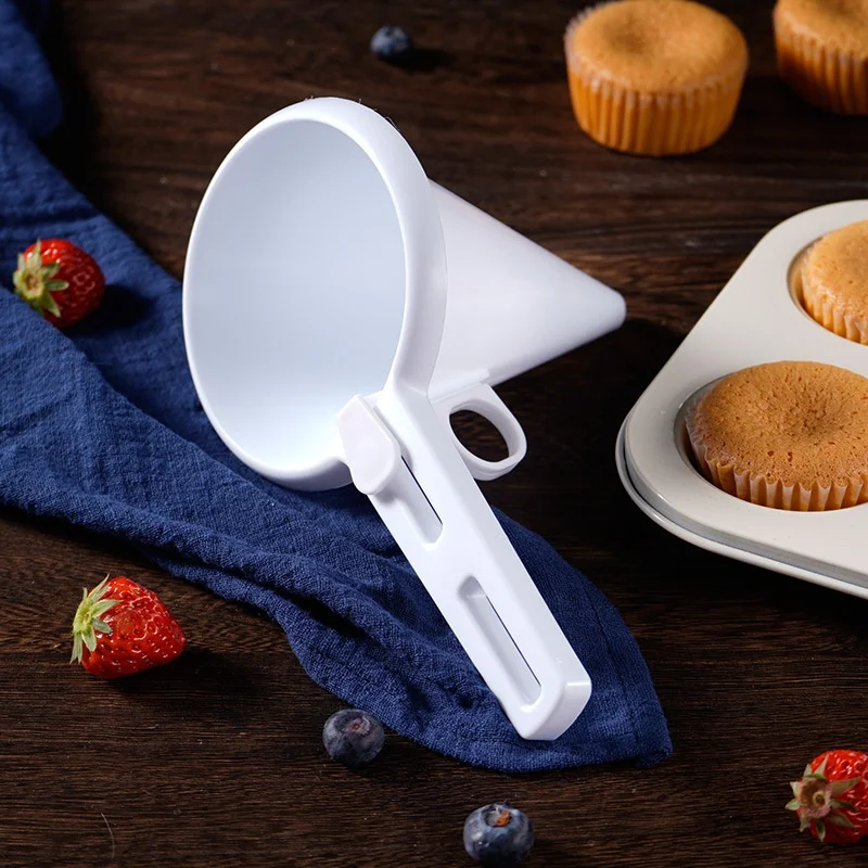 DIY Funnel Mold Pancake Chocolate Cupcake Batter Dispenser Kitchen Plastic  Baking Accessories