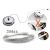 304SS Clotheslines Retractable Clothes Drying Line Home Airer Stainless Clothes Rope Dryer Organiser Laundry Hanger 6 Colors 6