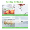 Kitchen Fruit Food Storage Box Plastic Clear Fridge Organizer Slide Under Shelf Drawer Boxes Rack Holder Refrigerator Accessorie 6