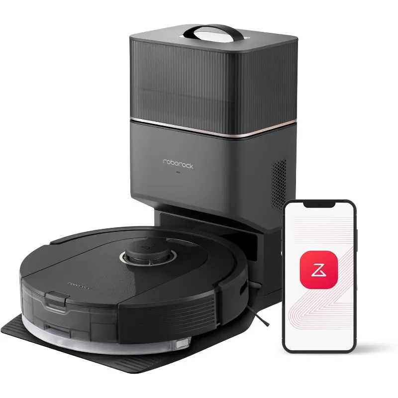 roborock S8+ Robot Vacuum,Sonic Mop with Self-Empty Dock,Stores up to 60-Days Dust,Auto Lifting Mop,Ultrasonic Carpet Detection