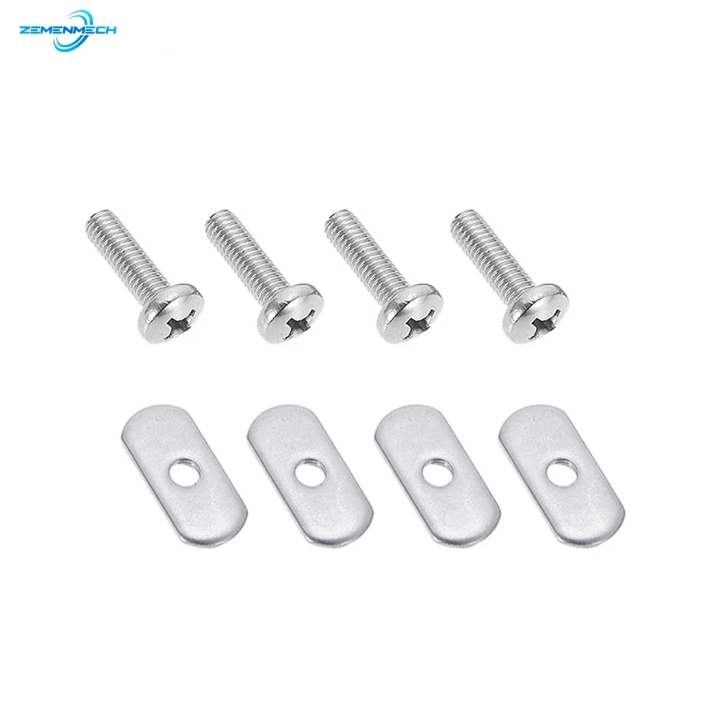 316 Stainless Steel Kayak Rail Track Screws Track Nuts Hardware Kayak Mounting Replacement Kit Boat Outdoor Tool Accessories Hot