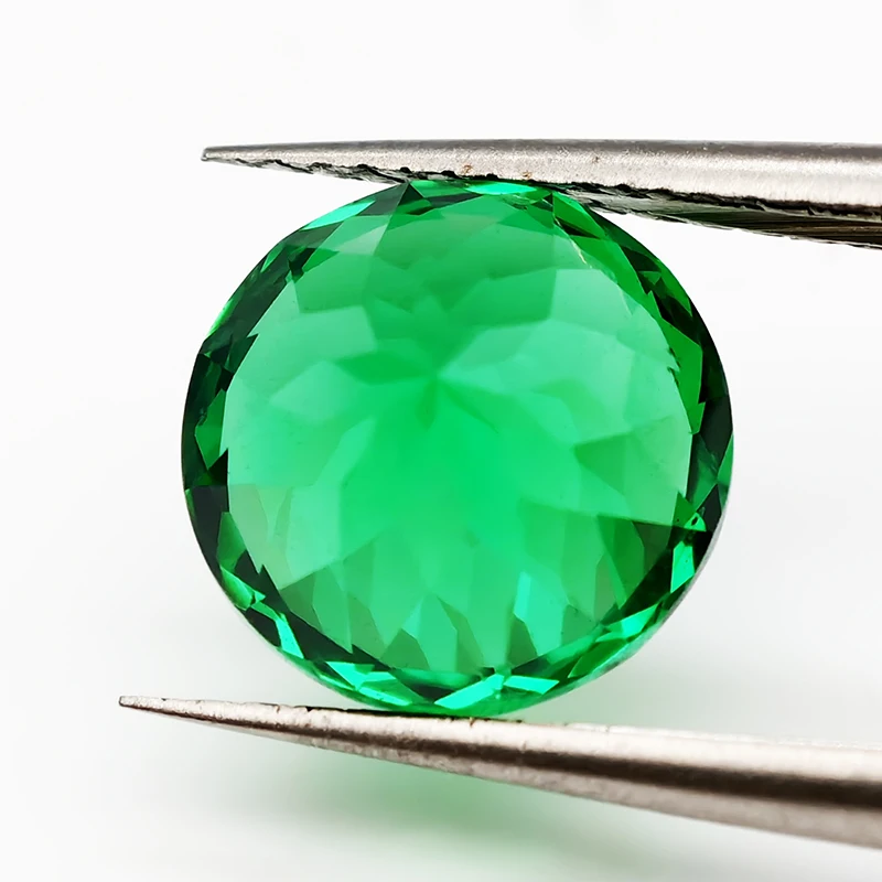 Emerald Green YAG Lab-Created Gemstone - 6.0mm Round Cut