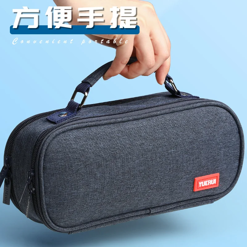 대형 연필 케이스는 100 PCS 펜을 담을 수 있습니다 다기능 방수 편지지 가방 학교 학생 용품 사무실 가방으로 돌아 가기