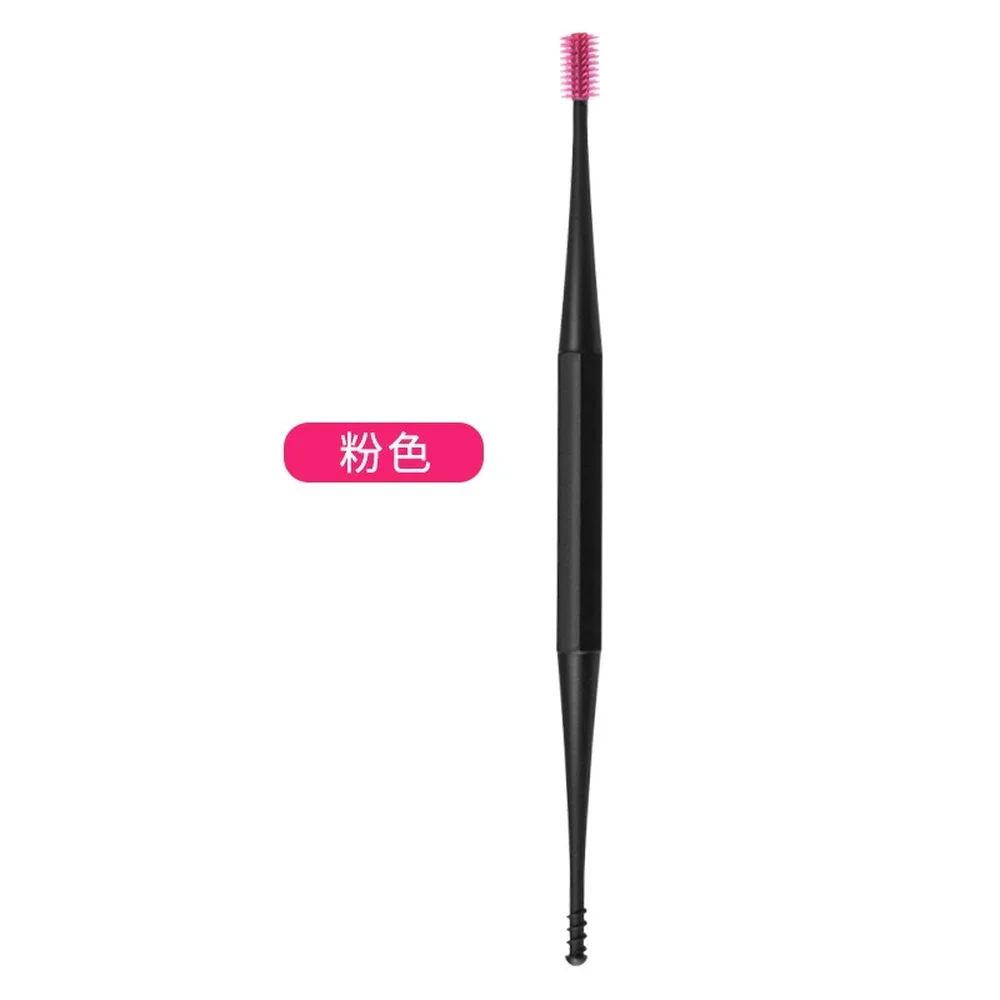 소프트 실리콘 귀이개 더블 엔드 귀이개 왁스 큐렛 리무버, 귀 클리너 스푼 나선형 디자인 귀 청소 도구 재사용 가능