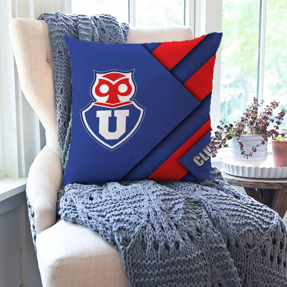 Chile U-University Club B Pillow Case Square Pillow Bedroom Sofa Leisure Comfort Cushion Car Living Room Home Decoration 40X40 4