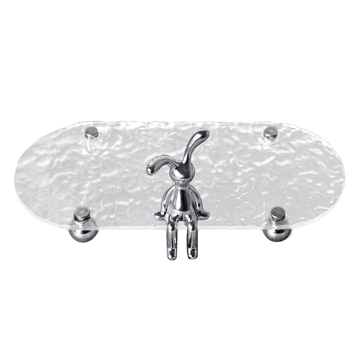 1pc Rabbit Bathroom Tray, Acrylic Washstand Tray for Two Cups, Waterproof Storage Tray, Home Organizing & Storage, Room Decorati 6