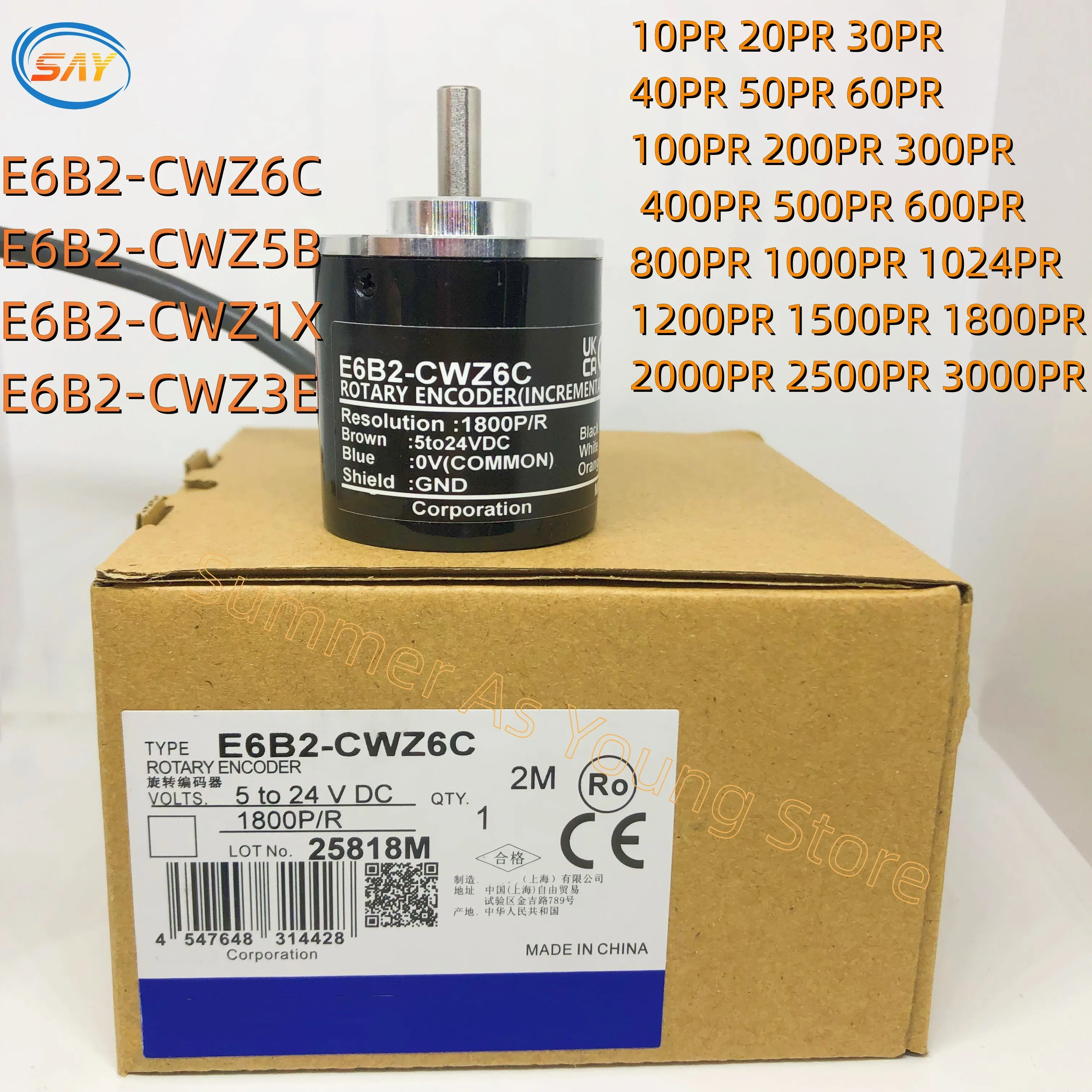 Sensor Velocidad Rotación Codificador Rotativo Incremental E6b2-cwz6c De Uso General | Cuotas Sin Encoder Lineal
