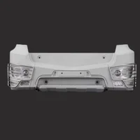 CNC Aluminum Alloy Front Bumper Car Shell Accessories For 1/14 Tamiya RC Truck AROCS 3363 3348 Tractor Tamiya LESU Upgrade Parts 1