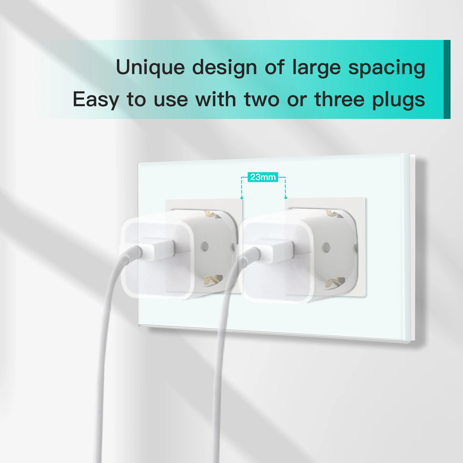 Single Power Outlet EU Wall Plugs Double Sockets USB Type-C Charge Switch