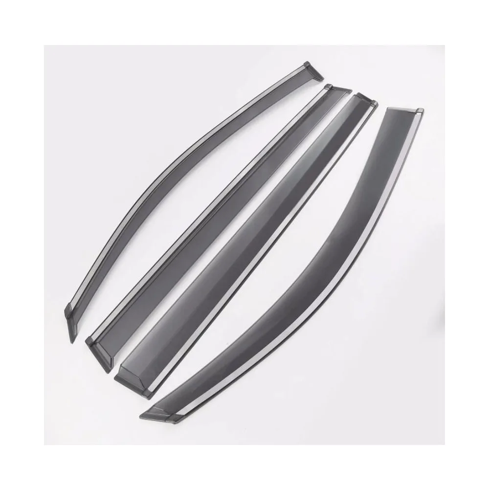 Car Stick Lamp Plastic Window Glass Wind Visor Rain/Sun Guard Vent Frame for Volkswagen VW Tiguan L MK2
