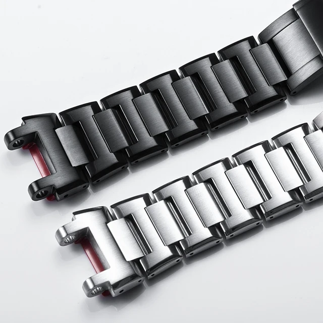 【ビッグマグナム黒岩先生 】MTG-B1000用　メタルブレス2本セット Amazon.com: Replacement Metal Watch Band Bracelet Compatible