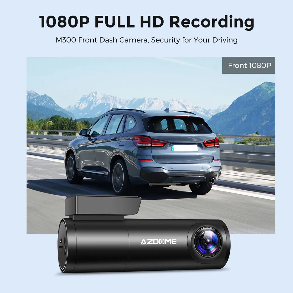 AZDOME M300 4K Car Dash Cam Full HD 1080P Car Video Recorder 170° G-sensor  Voice Control Dash Camera Back Front for Car Recorder - AliExpress