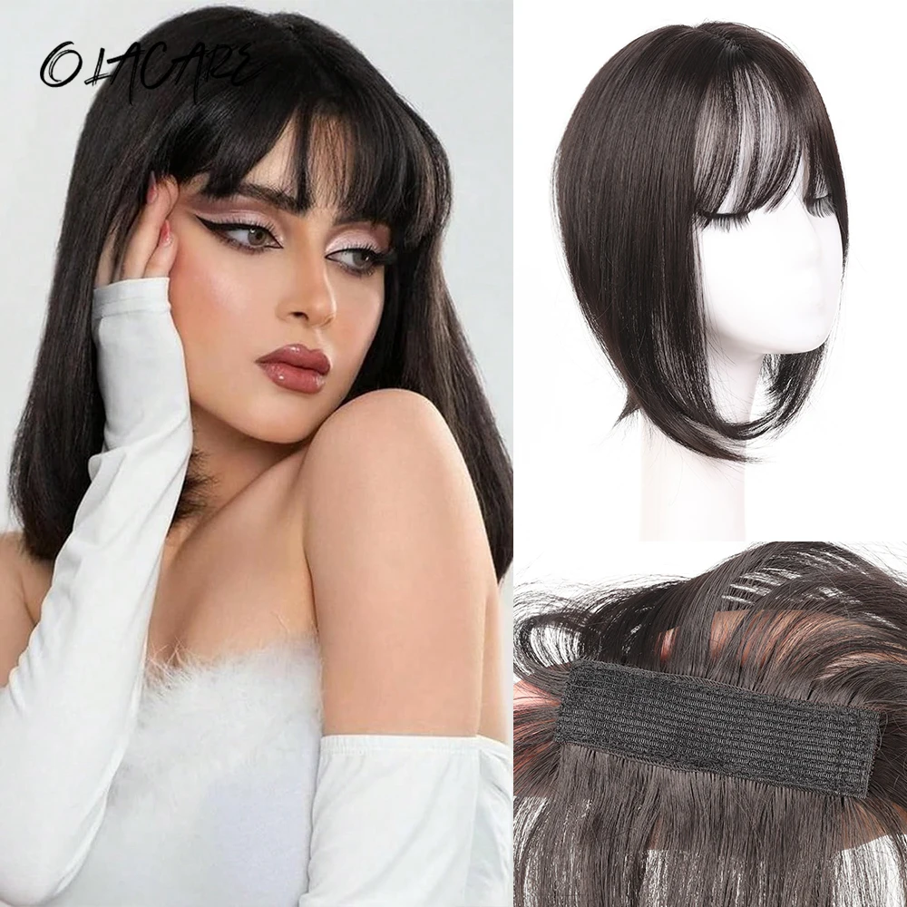 Synthetic Hair Toppers for Women with Bangs and Thinning Hair
