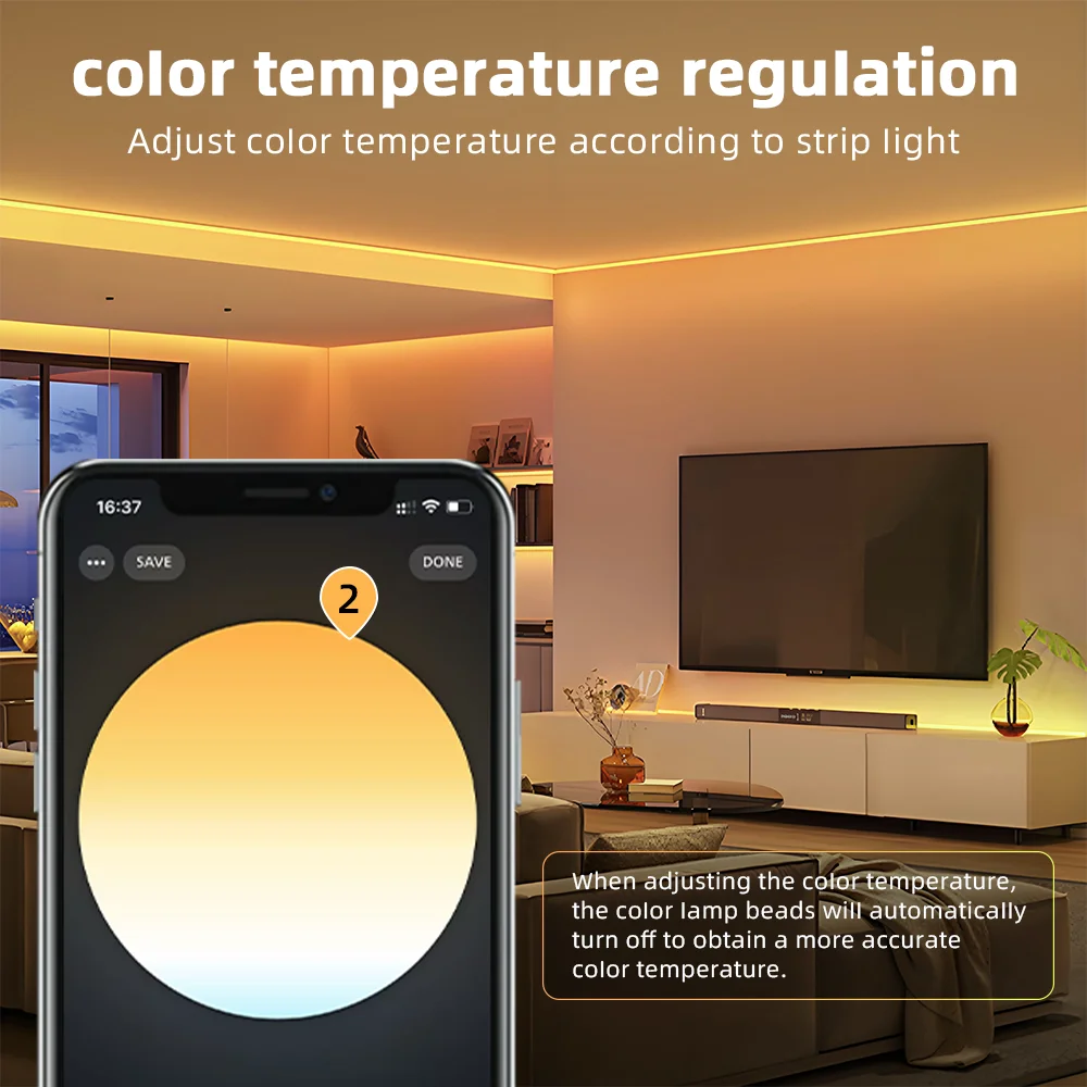 DOMRAEM 20A Zigbee3.0 5-in-1 / 3-in-1 / RGBCCT LED-Streifen-Controller Intelligenter Dimmer Kompatibel mit HU*E SmartThings Tuya Smartlife Alex – Detail 12
