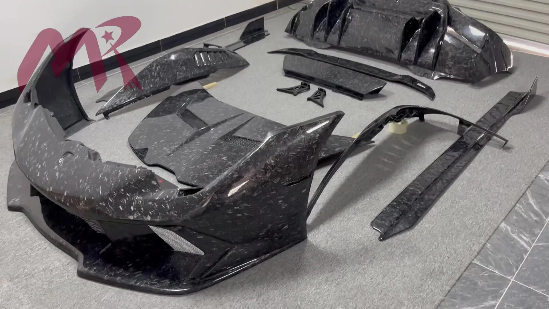 Высококачественный карбоновый передний бампер в стиле V задний крыло капот для