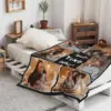 Personalized flannel blanket with photos, the best Bestie custom blanket memory souvenir ever, collage art 4