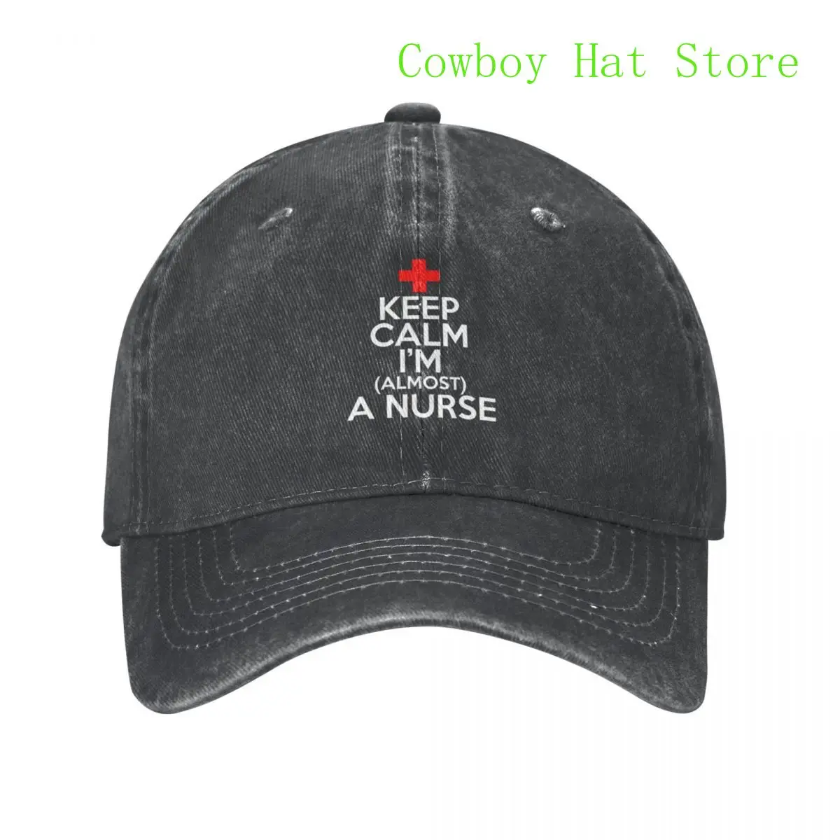 

Best keep calm im almost a nurse Baseball Cap Dropshipping Hats Baseball Cap Men'S Caps Women'S