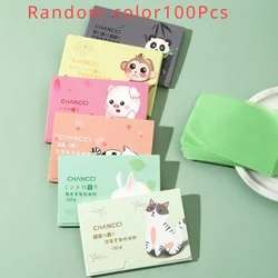 100pcs Green Tea Oil Control Blotting Papers for Oily Skin - Wholesale Pack (NO.9 Random color)