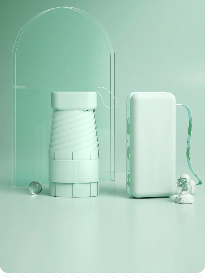 Ombrello Pieghevole Ultra Compatto - Anti UV, Antivento, Leggero, Per Donne E Uomini, Da Viaggio - Foto 13