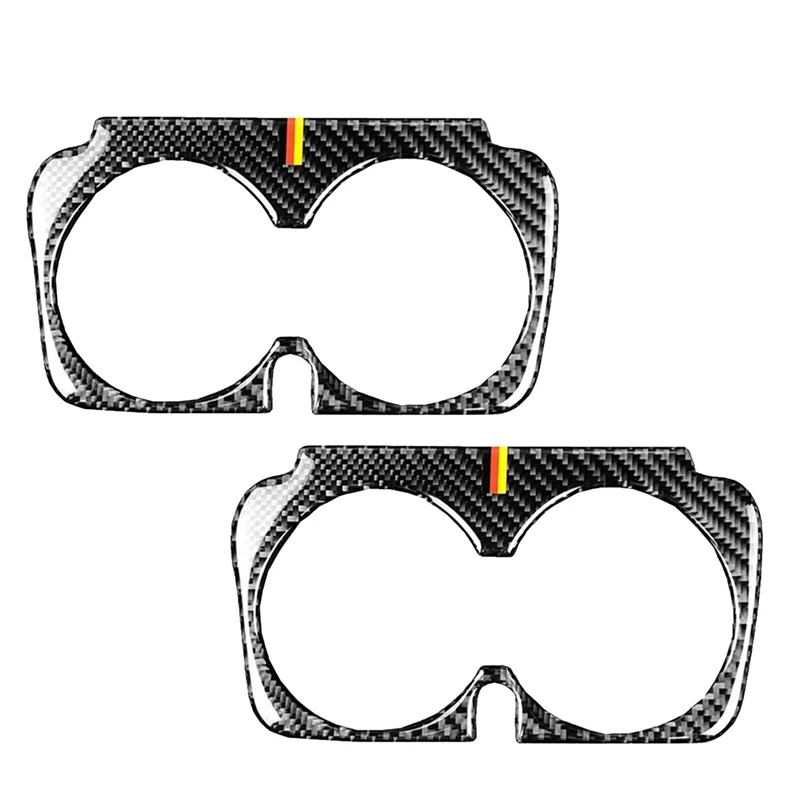 

2 шт., Автомобильный Центральный держатель для стакана из углеродного волокна для Mercedes-Benz C GLC E Class W205 X253 W213 2015-2019