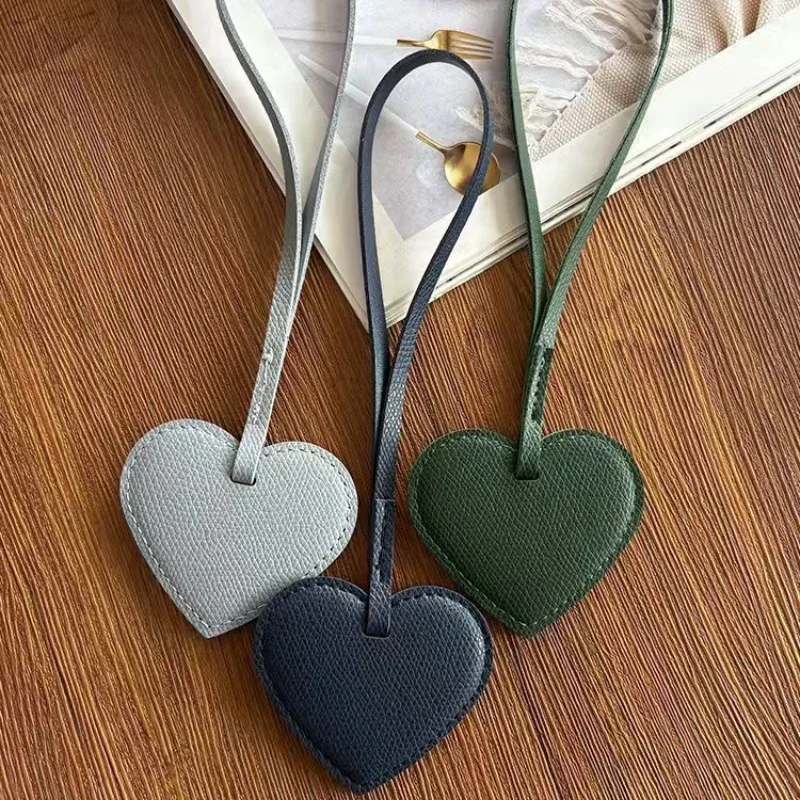 맞춤 이름 번호 발렌타인데이 선물 하트 모양 개인 맞춤 로고 가방 귀여운 키링 가죽 키체인 커플용 랜야드