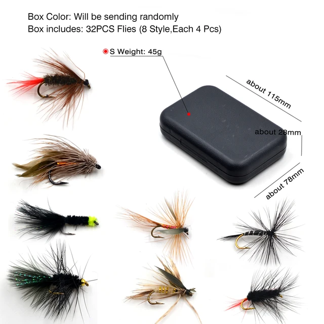 Fishing Lure Flies Trout Lures, Dry Flies Fly Trout Fishing