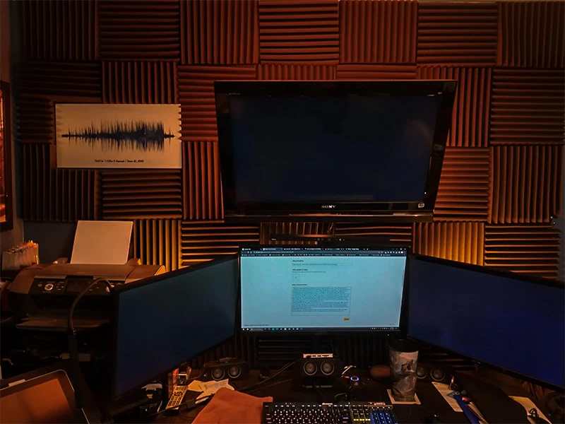 Description Picture 3 of itemTOUO 6/12/24 Pcs Acoustic Foam Wall Soundproofing Studio Acoustic Treatment High Density Soundproofing Foam Home Accessories