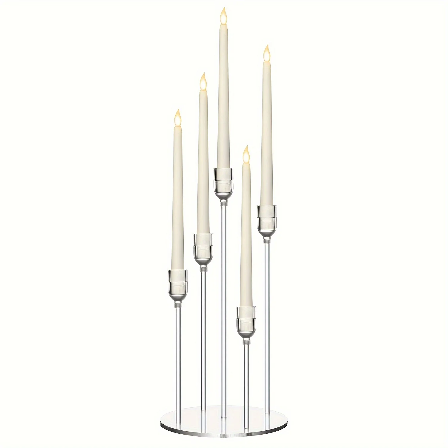 Acrylic Five-head Candlestick Home Decoration Wedding Decoration candle holders