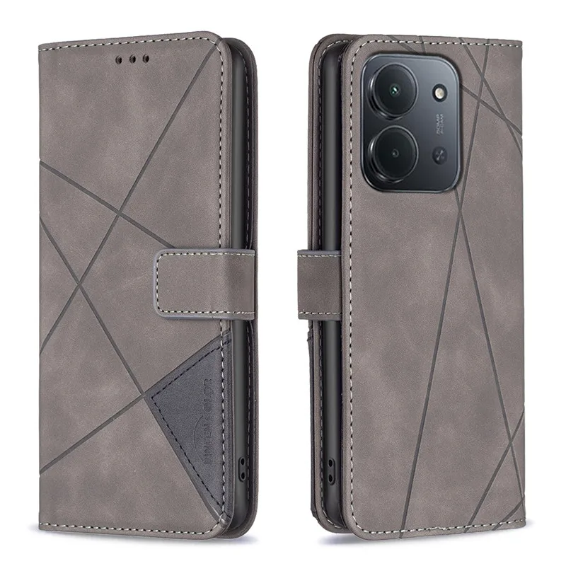 Geometric Flip Leather Wallet Phone Case Cover