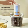Plastic Vacuum Sealed Tank Electric Coffee Vacuum Container Kitchen Food Grains Candy Storage Box Fresh-keeping Tea Canister 1