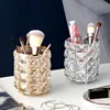 Europe Metal Makeup Brush Storage Holder Test Tube Eyebrow Pencil Organizer Bead Crystal  Jar Jewelry Diamond Cosmetic Box lw037 1